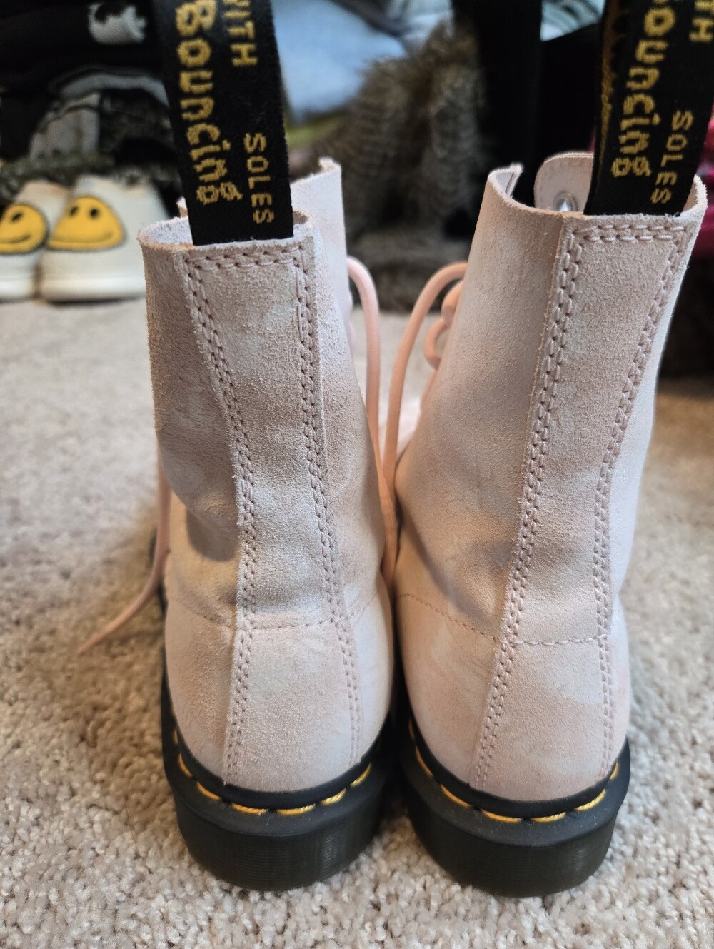 Dr. Martens Light Pink Tie Dye Combat Boots. Womens Size 8. EXCELLENT CONDITION! - Picture 12 of 14